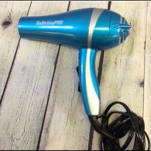 BaBylissPRO Nano Titanium Blue Corded Electric 2000 Watt Mid Size Hair Dryer